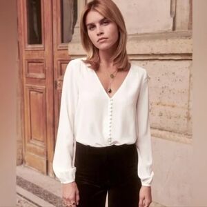 Sezane Heloise Blouse SZ 40